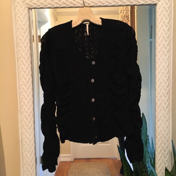 Black Free People Sweater Size Small - Picture 4 of 9